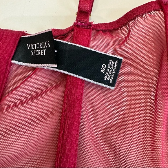 Victoria’s Secret Beautiful Sexy Lace Corset Bustier Size 32D - Picture 9 of 11